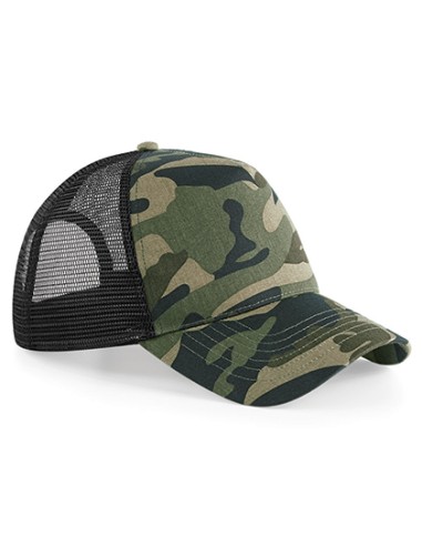 BEE-B694-Camo Snapback Trucker